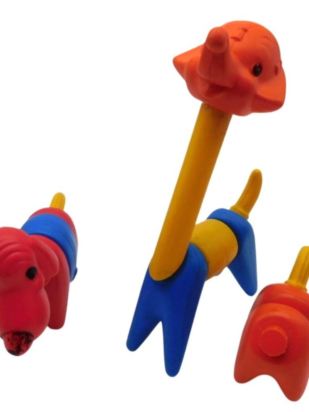 Tupperware Tupper Toys Zoo It Yourself Animal Plastic Vintage Lot 1966